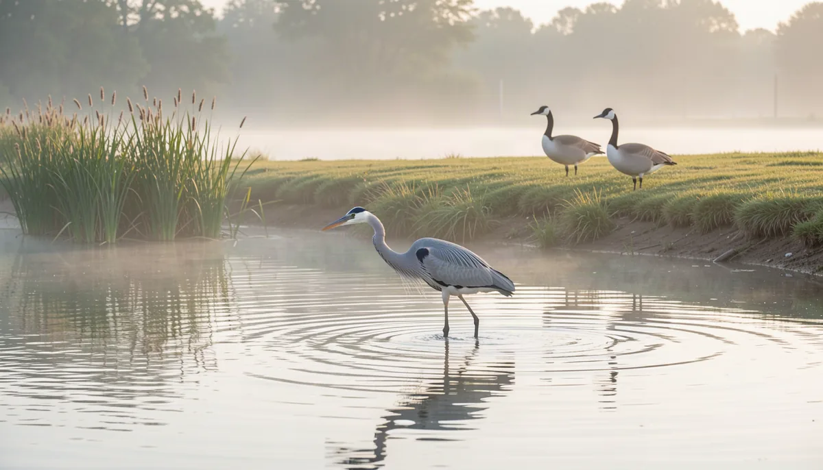 What is eating my pond fish? Muskrats, geese, otters and herons