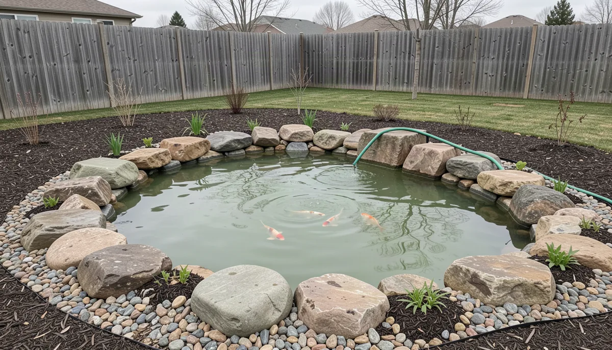 New pond syndrome: how much water to change for ammonia
