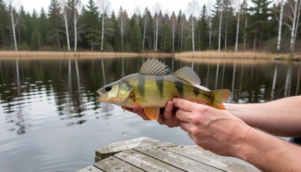 Yellow perch and walleye in a pond: will they survive and spawn?
